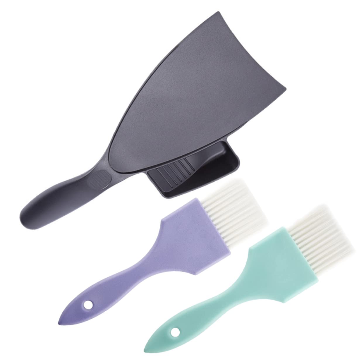 FRCOLOR 3-Piece Hair Highlighting Kit - Hair Dye Applicator Board, Coloring Brush & Mixing Palette - Professional Salon-Grade Hair Coloring Tools for Balayage, Ombre & Highlights at Home