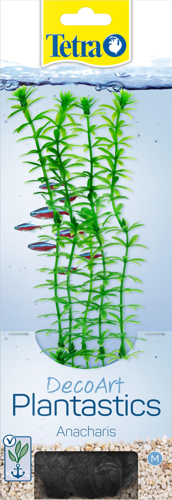 Tetra DecoArt Anacharis Artificial Aquarium Plant - Realistic Underwater Decor for Fish Tanks - Perfect for Freshwater Aquariums, Betta Fish Tanks & Aquatic Decorations