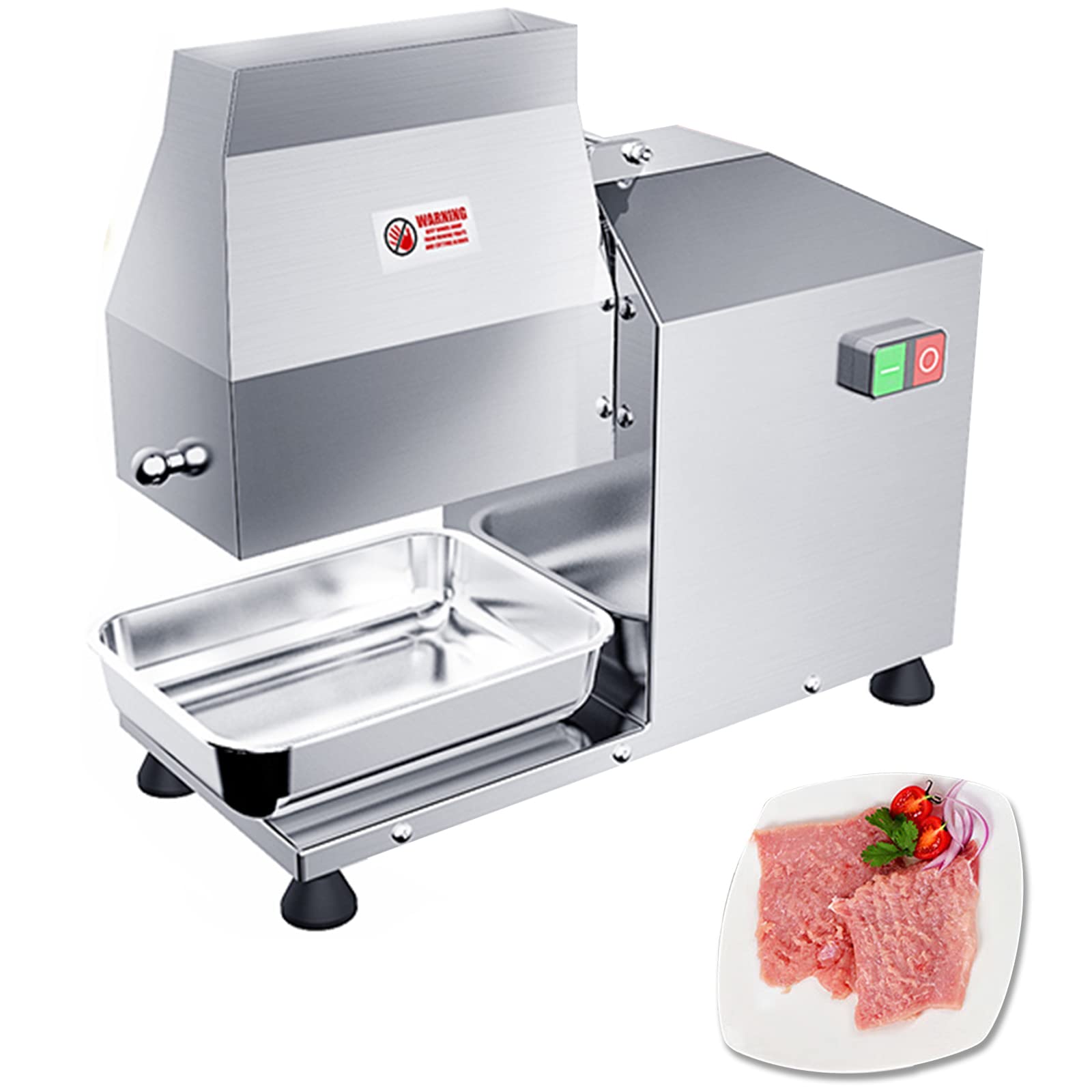 Commercial Electric Meat Tenderizer 350W - Heavy Duty 110V Meat Grinder with Stainless Steel Body - Perfect for Restaurants, Butcher Shops & Commercial Kitchens - Ideal for Grinding Beef, Pork & Poultry