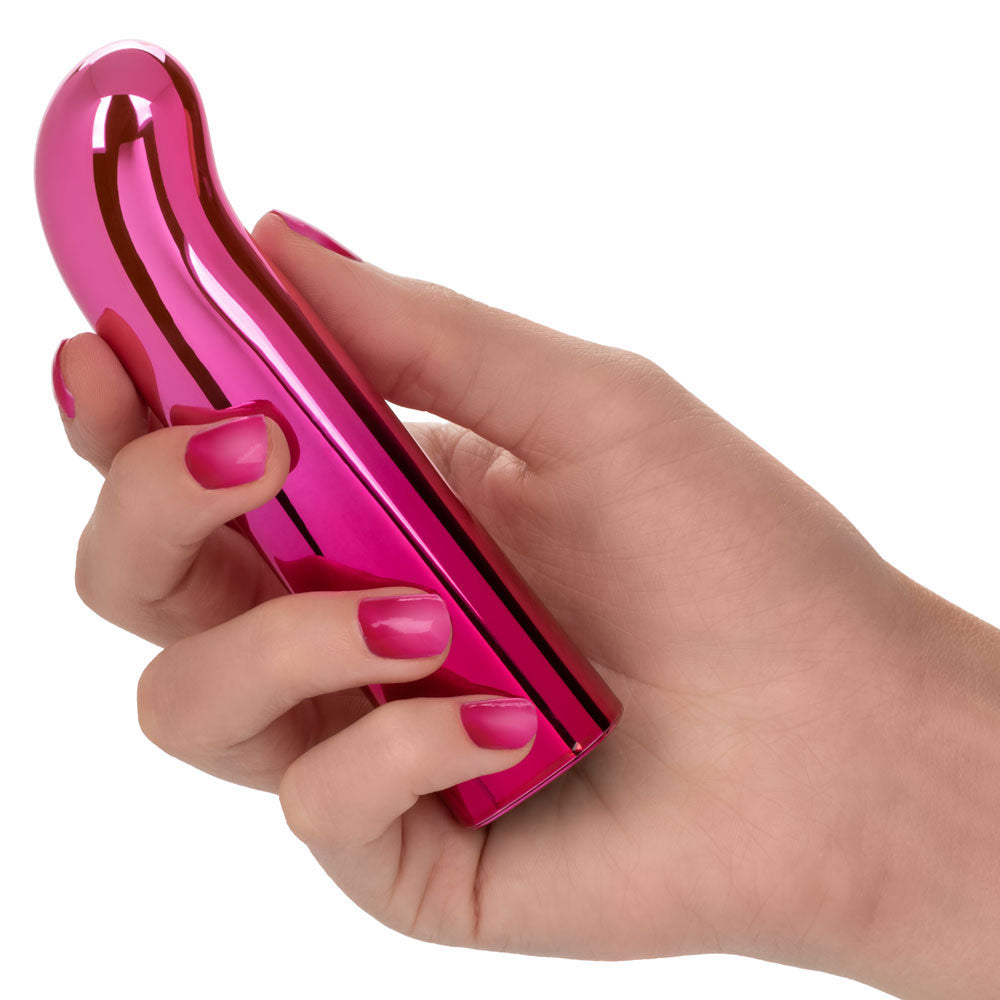 Glam G Vibe Curved G-Spot Vibrator for Women - Powerful Clitoral & G-Spot Stimulation - Waterproof Rechargeable Adult Toy - Perfect for Solo Play & Couples Foreplay
