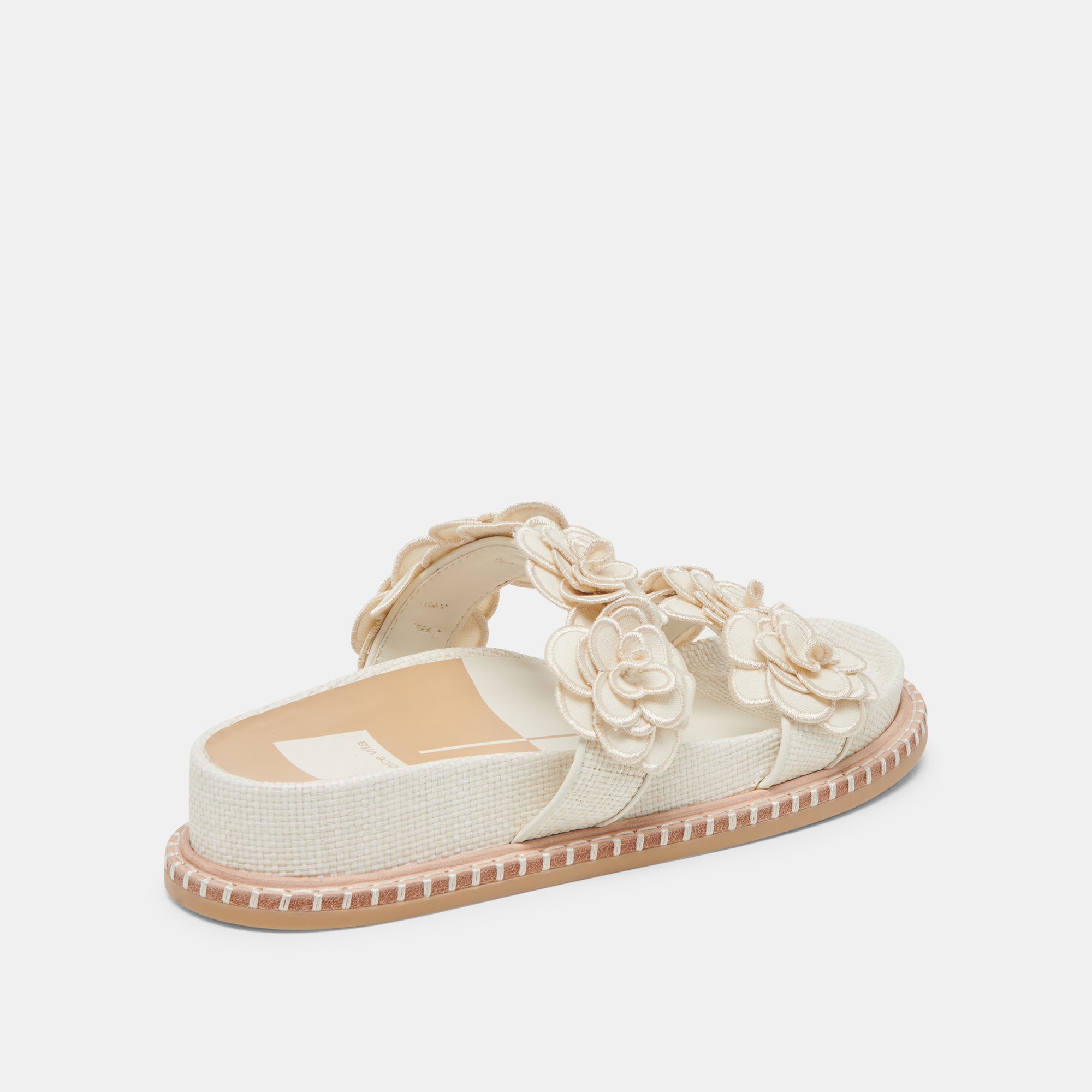 SHERLA Women's White Raffia Sandals - Comfortable Beach & Summer Casual Shoes for Walking, Travel, and Outdoor Activities
