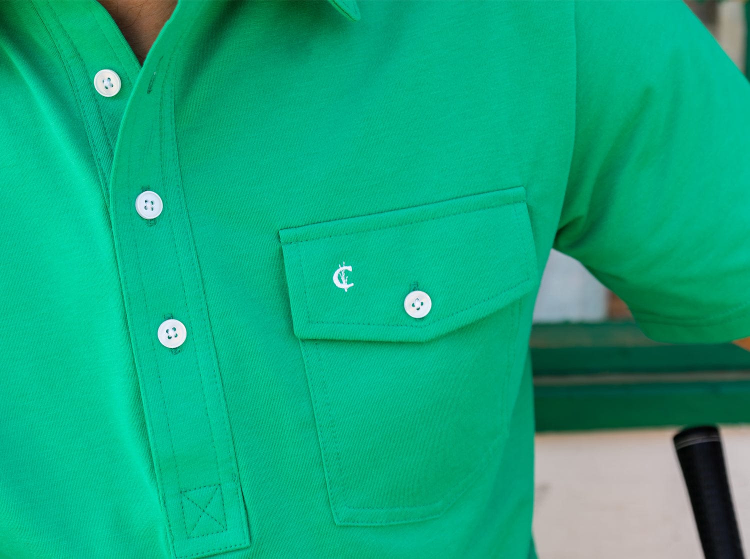 Performance Golf Shirt for Men - Breathable & Moisture-Wicking Polo - Perfect for Golf, Tennis & Casual Wear - Green