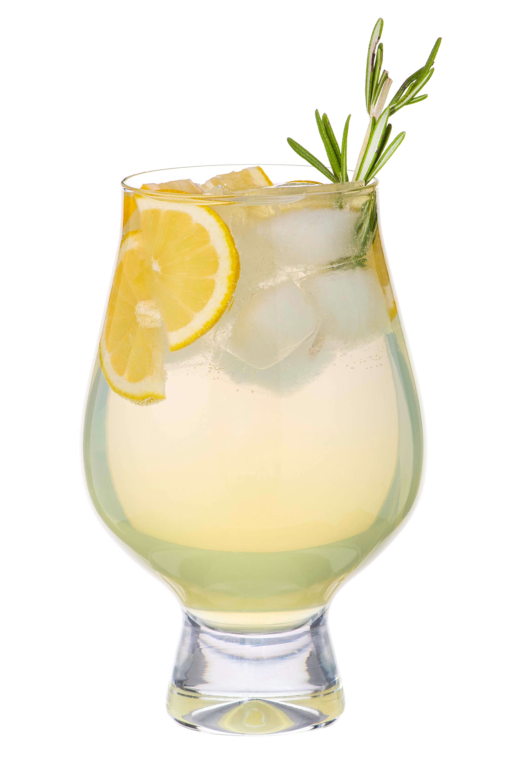 DIAMANTE 'Auris' Crystal Gin and Tonic Glasses Set of 2 - Stemless Cocktail Glasses for Gin, Whiskey, Water & More - Perfect for Home Bar, Parties & Gifts