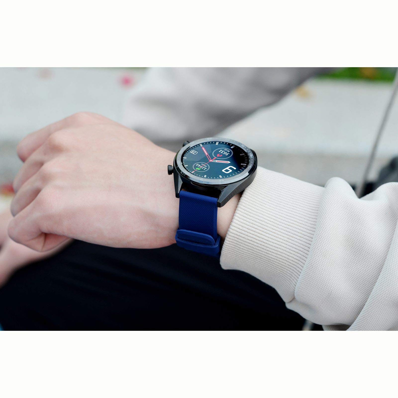 BISONSTRAP Quick Release Silicone Watch Band - 18mm 19mm 20mm 21mm 22mm Durable Soft Strap for Men Women - Perfect for Sports, Work & Everyday Wear