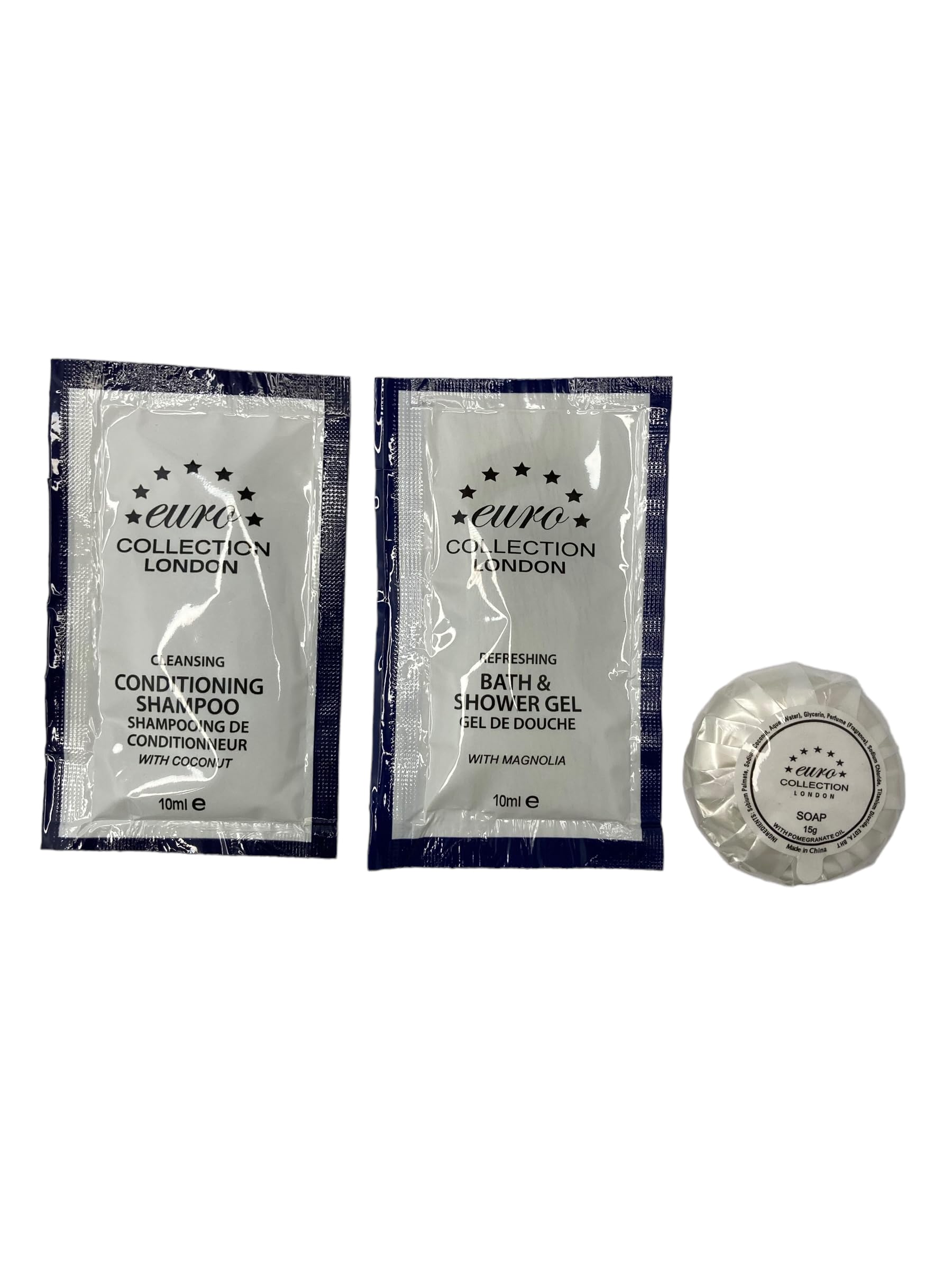 Anti-Dandruff Conditioning Shampoo & Body Wash - Mini Travel Size (10ml Sachets & 15g Bars) for Sensitive Skin - Pack of 300 (100 Each) - Perfect for Hotels, Gyms & On-the-Go Hygiene