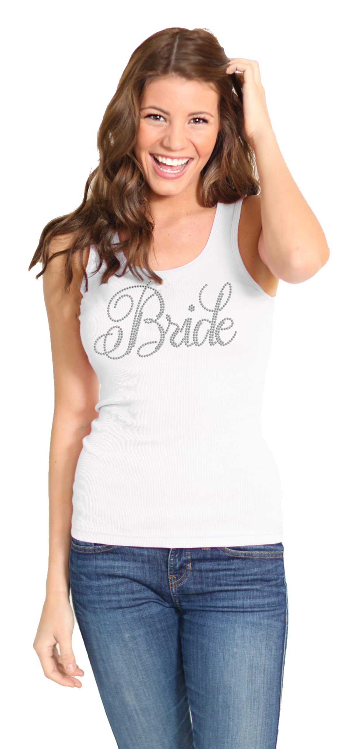 Bride & Bridal Tank Tops - Bridesmaid & Maid of Honor Bachelorette Party T-Shirts for Wedding Showers, Rehearsal Dinners & Girls' Night Out