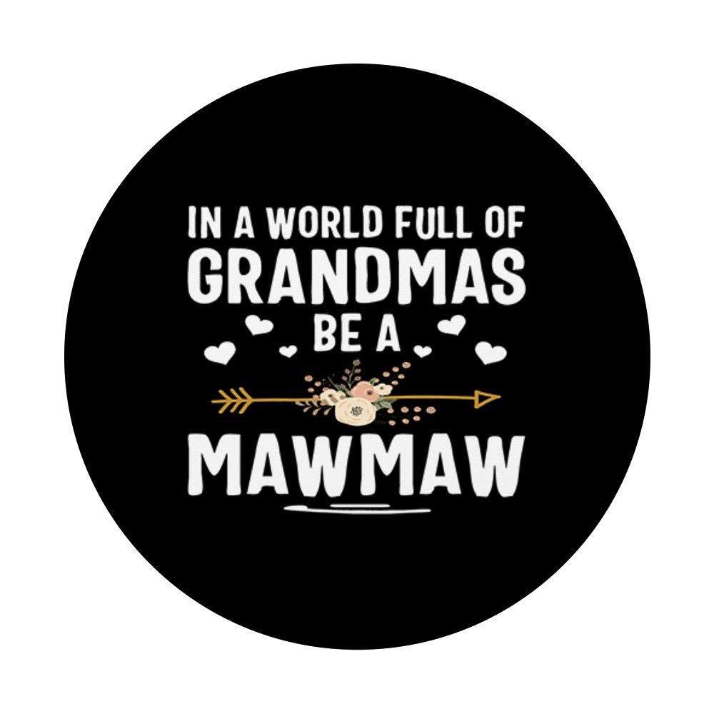 Swappable PopGrip for Phones & Tablets - Thanksgiving 'Mawmaw' Design | Perfect for Family Gatherings & Holiday Gifts