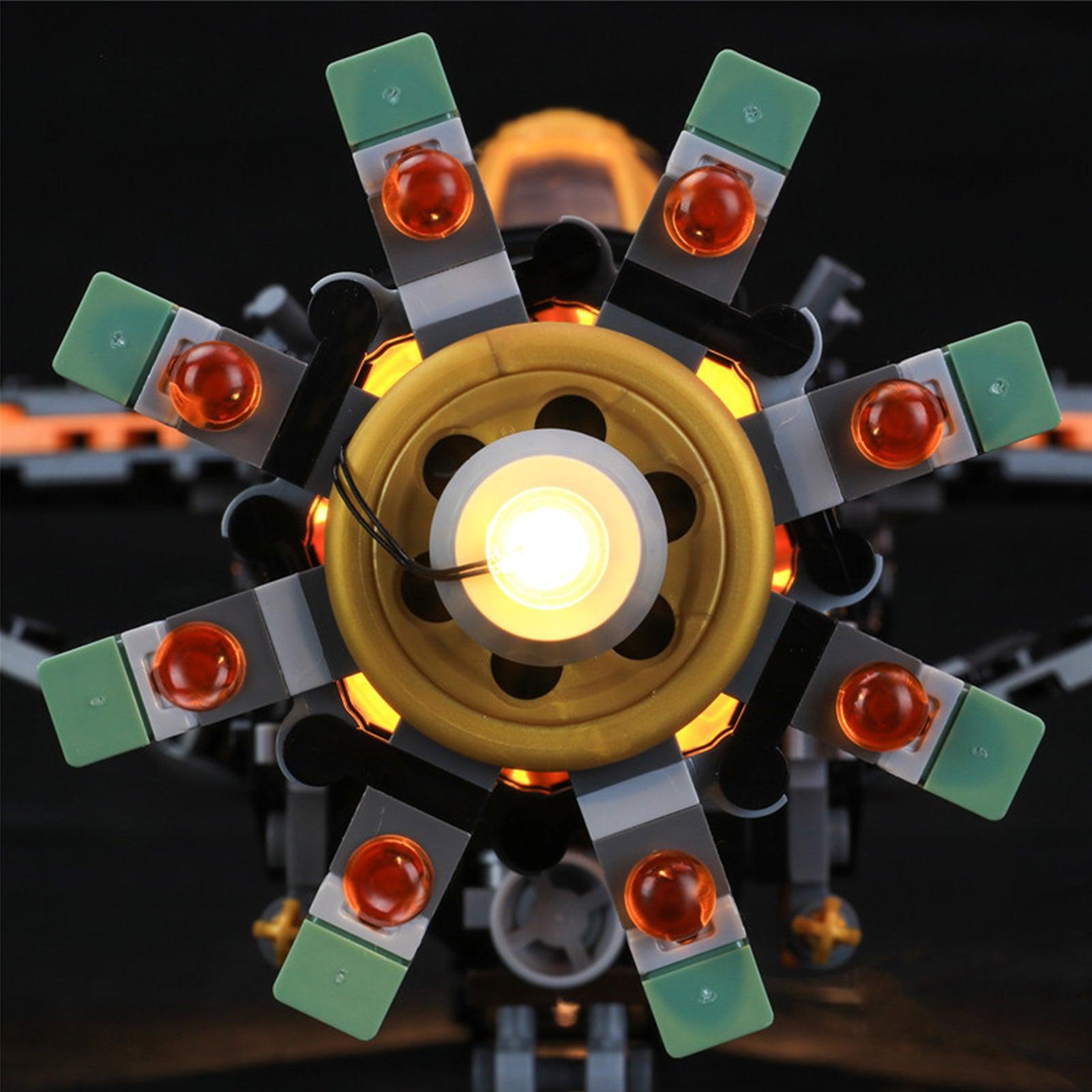 LEGO NINJAGO Boulder Blaster 71736 Light Kit - LED Lighting Set for Building Blocks - Perfect for Night Displays & Model Showcases