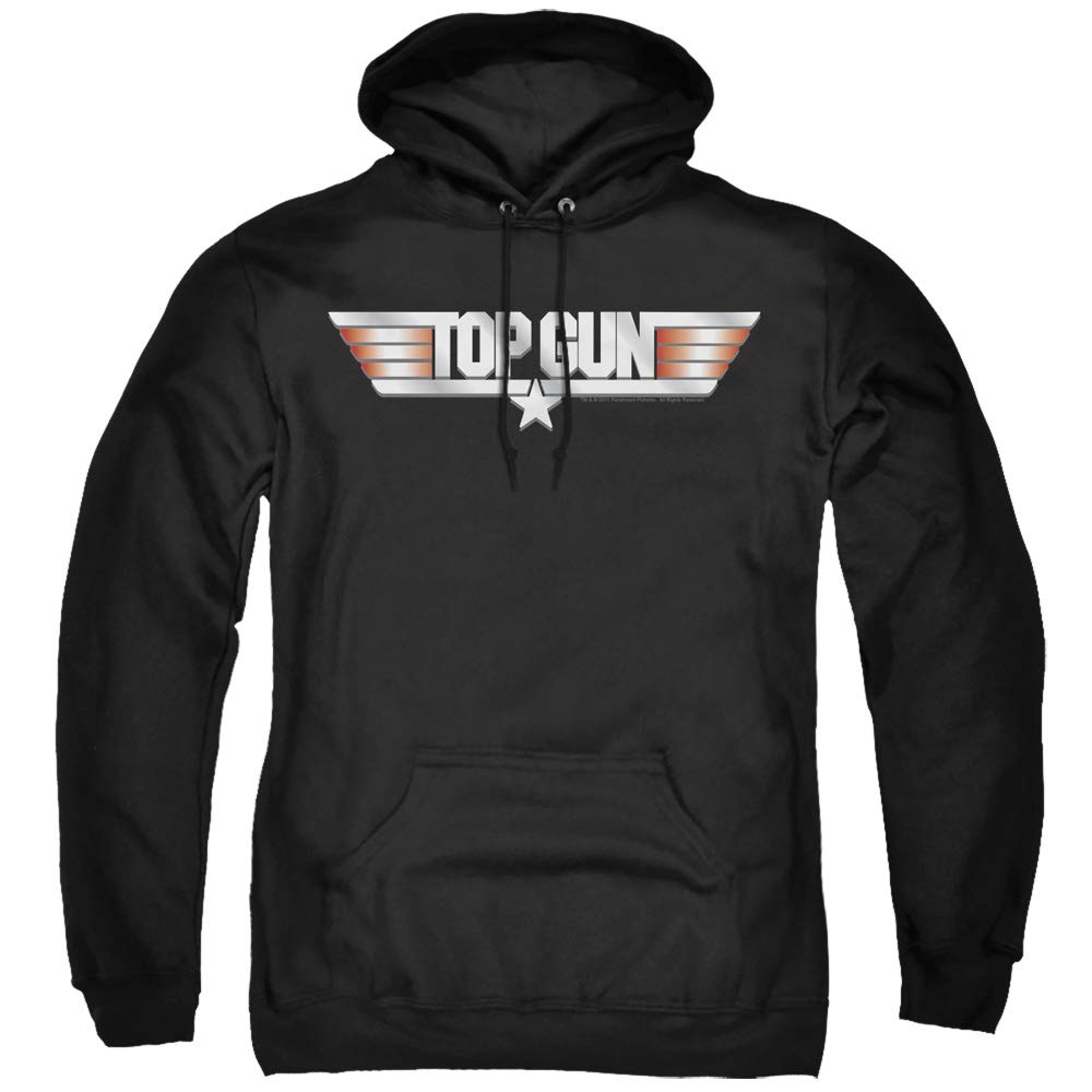 Top Gun Logo Hoodie - Black Pullover Sweatshirt for Men & Women | Casual Wear, Movie Fans, Street Style Fashion