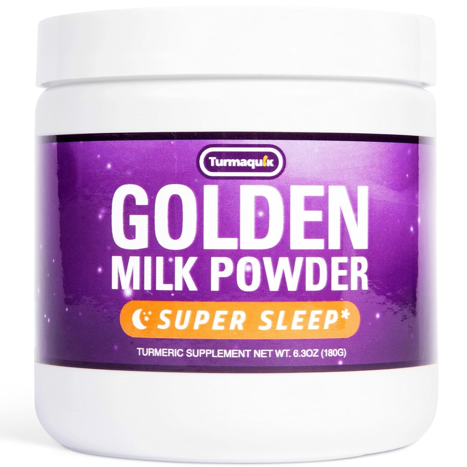 Organic Golden Moon Milk Turmeric Powder Mix with Melatonin & Superfoods – Sleep Aid with Valerian, Chamomile, Lemon Balm, Ginger & Spices | Relaxing Nighttime Drink for Stress Relief & Better Sleep