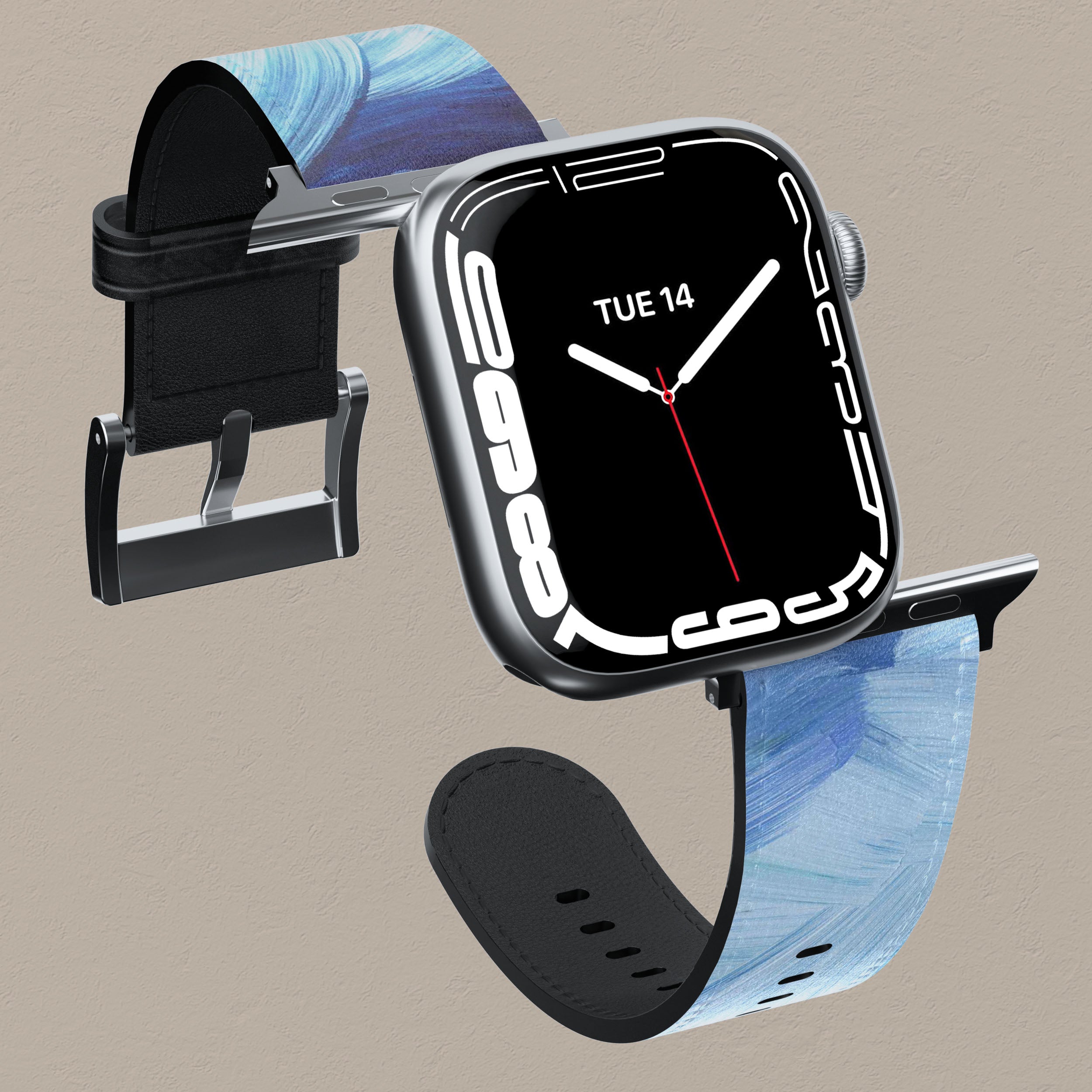 Premium Blue Silicone Apple Watch Band - Comfortable & Durable Replacement Strap for Workout, Running & Daily Use