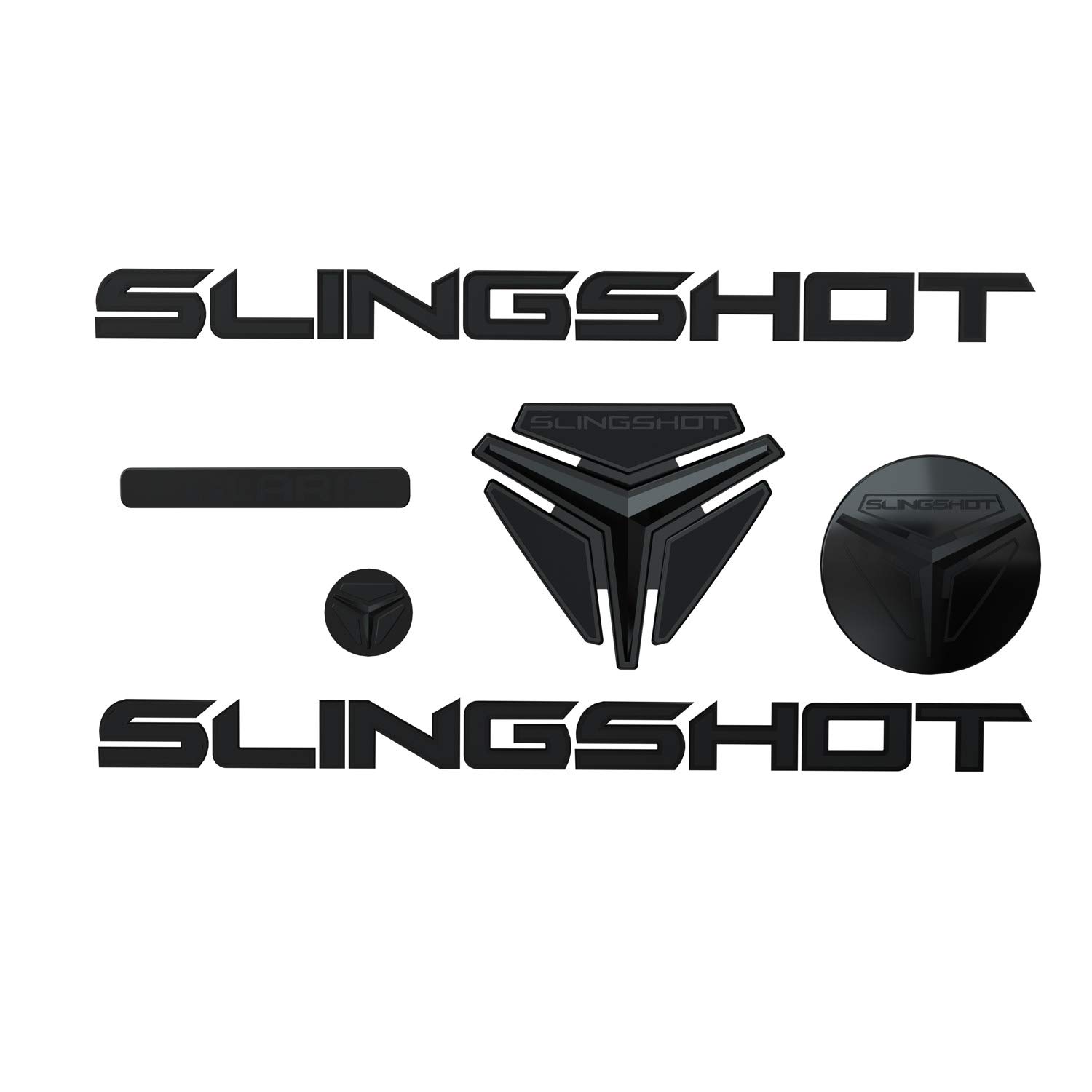 Polaris Indian Motorcycle Blacked Out Badge Kit - High-Quality Black Emblems for Indian Motorcycles - Perfect for Customization & Bike Upgrades