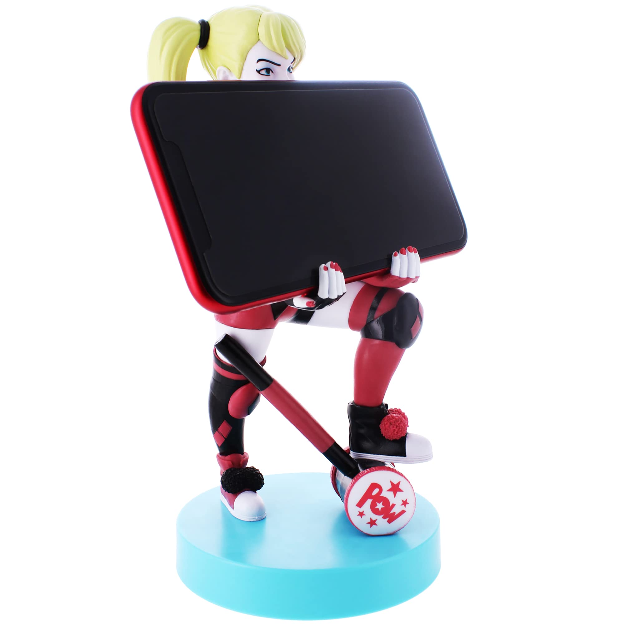Warner Bros Harley Quinn DC Licensed Gaming Controller & Phone Holder Stand - Cable Guys Figure for PS5, Xbox, PC Gaming Setup & Desk Decor