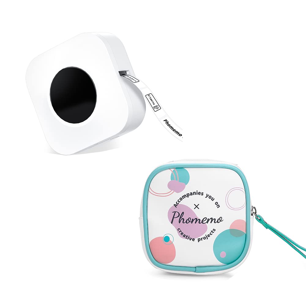 Phomemo Q30S Label Maker with Protective Carry Bag Bundle - Portable Labeling Solution for Office, Home & Organization
