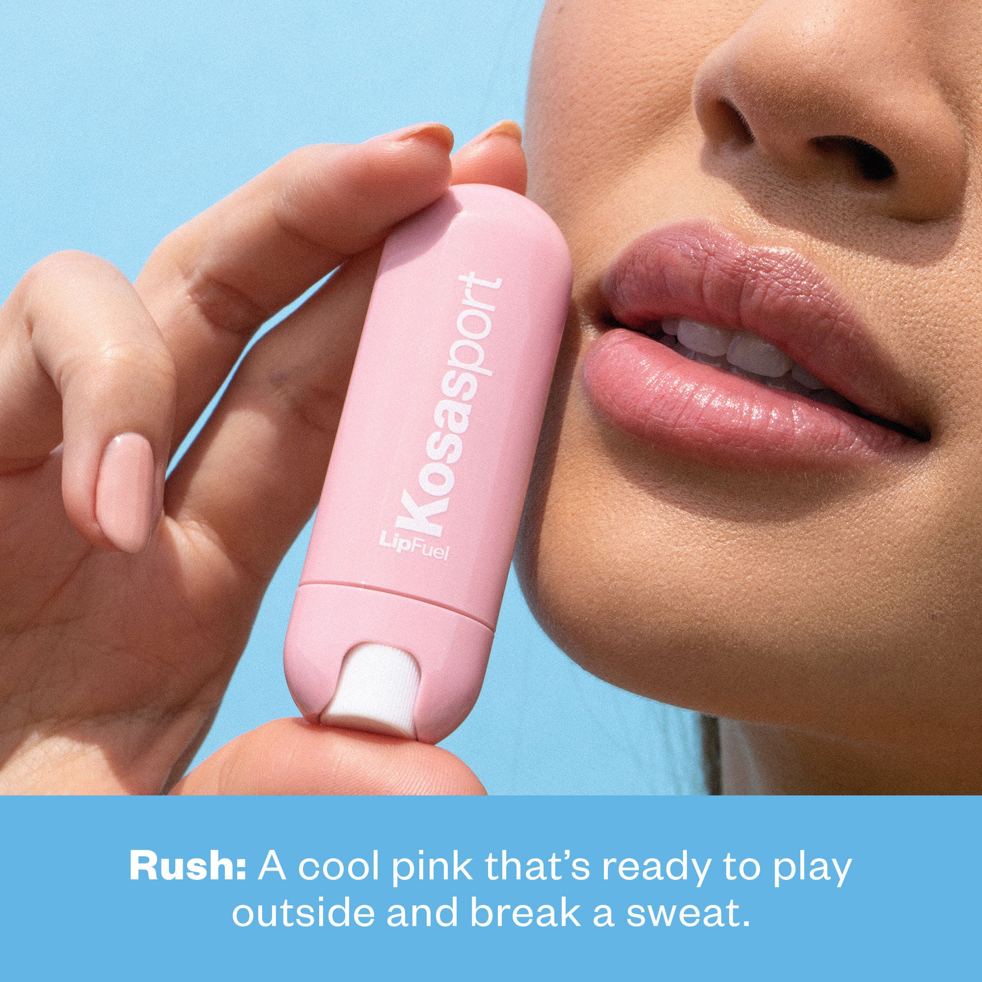 Kosasport LipFuel Hyaluronic Acid Lip Balm - Hydrating & Plumping Lip Care for Dry, Chapped Lips - Perfect for Daily Use & Makeup Prep