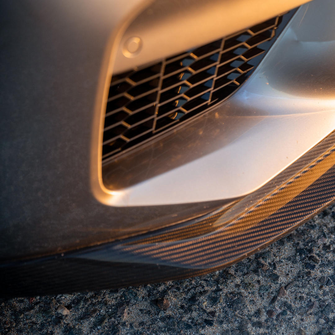 BMW F90 M5 VRS Aero Front Spoiler Lip - Carbon Fiber Performance Splitter for 2018-2023 M5 Sedan - Aggressive Styling & Downforce Enhancement for Track & Street Driving