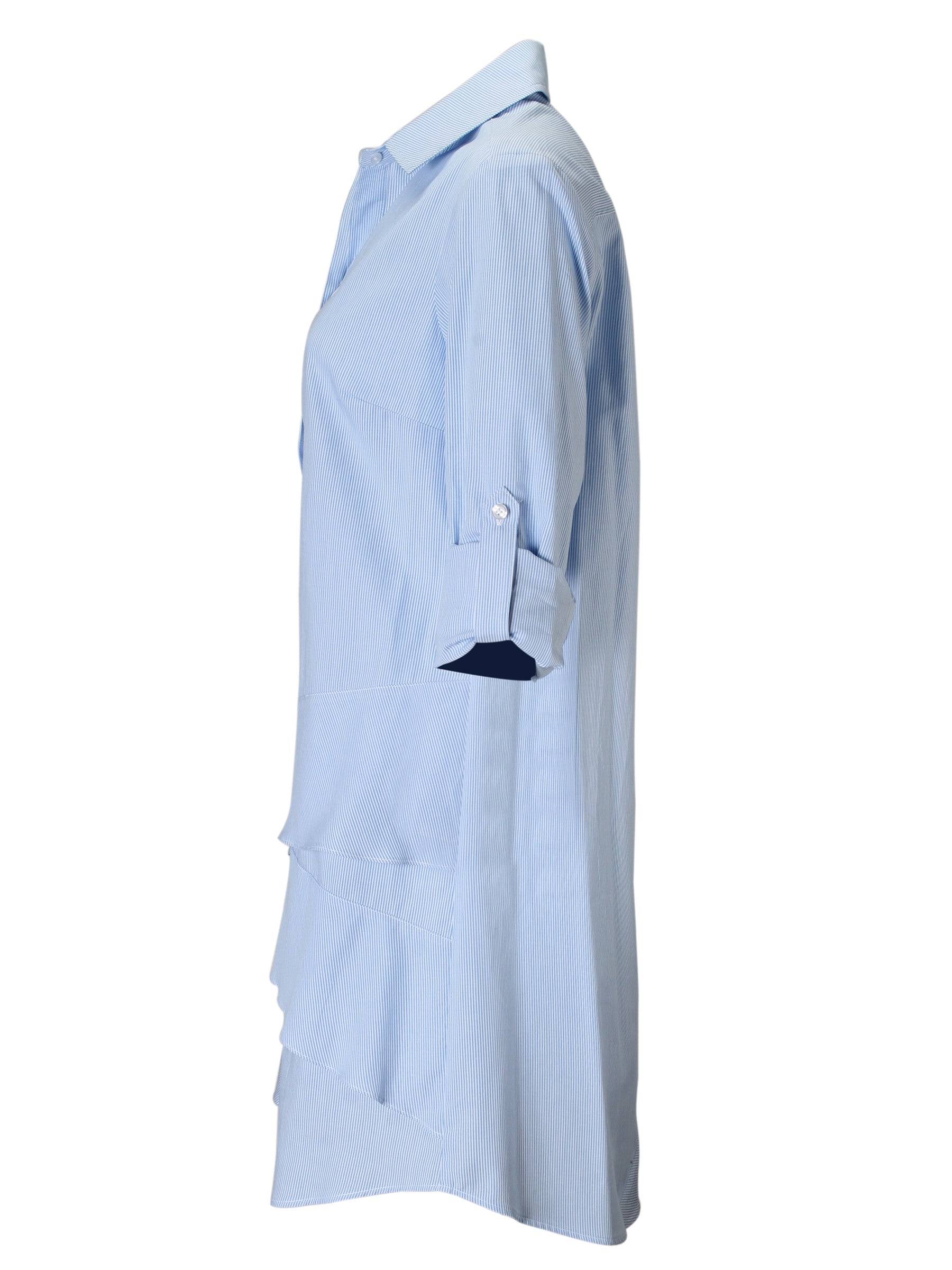 Jenna Shirt Dress in Fireball Orange - Crisp Cotton Women's Casual Dress for Work, Brunch & Summer Outings