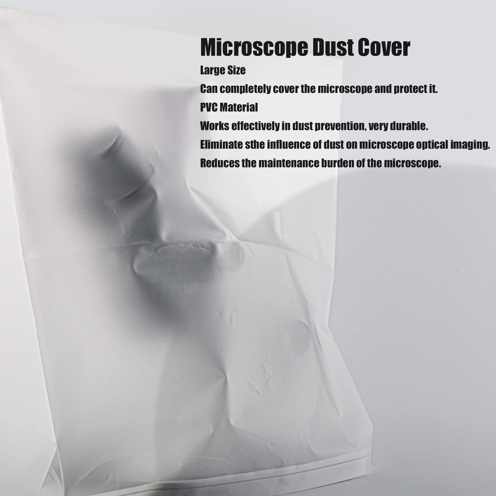 Topyond Microscope Dust Cover - PVC Dustproof Protective Cover (31.5 x 25.59 Inches) for Laboratory Equipment Maintenance | Keep Microscopes Clean & Protected | Ideal for Labs, Schools & Research Facilities