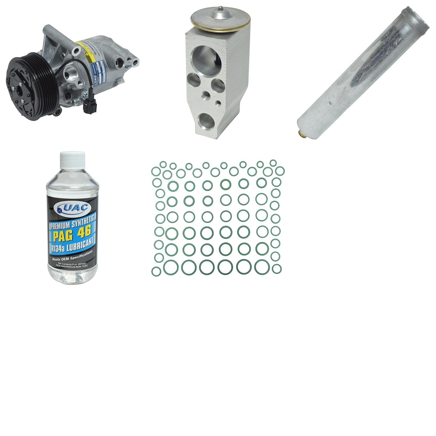 HVAC A/C Compressor Replacement Kit - Compatible with Multiple Car Models | Fast Cooling System Repair | Perfect for DIY Mechanics & Auto Shops