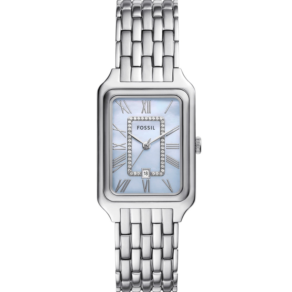 Fossil Raquel ES5402 Women's Stainless Steel Watch - Elegant Analog Quartz Timepiece for Everyday Wear, Work & Special Occasions