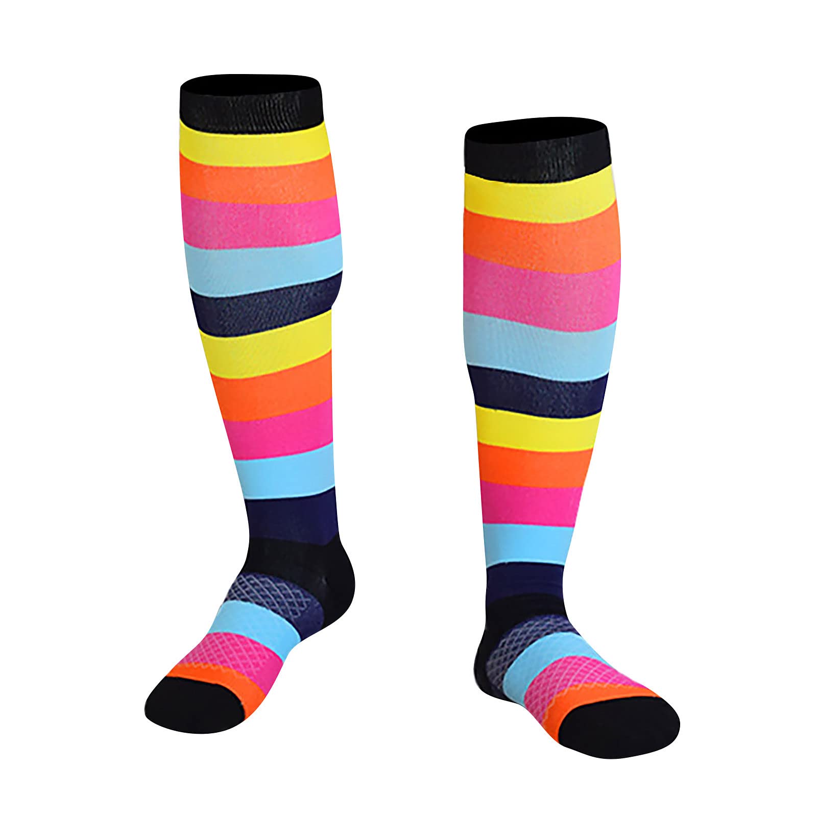 **Men's & Women's Water Socks - 1 Pair Breathable Compression Socks for Circulation, Varicose Veins, Nurses, Travel & Sports | Ideal for Running, Hiking & Medical Support**