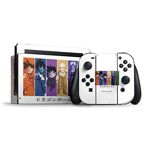 Official Dragon Ball Z Monochrome Gaming Skin Decal for Nintendo Switch Bundle - Durable Vinyl Sticker for Console Protection | Perfect for Gaming Enthusiasts & Anime Fans