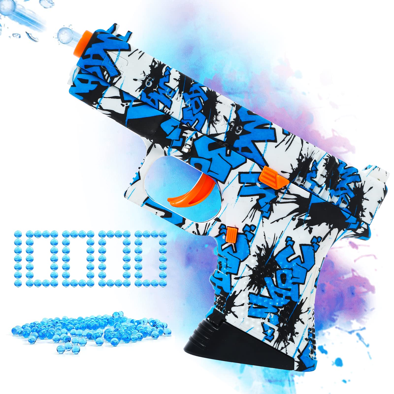Gel Ball Blaster Toy - Splatter Shooting Game for Outdoor Fun - Perfect for Backyard Battles, Team Play & Kids Activities