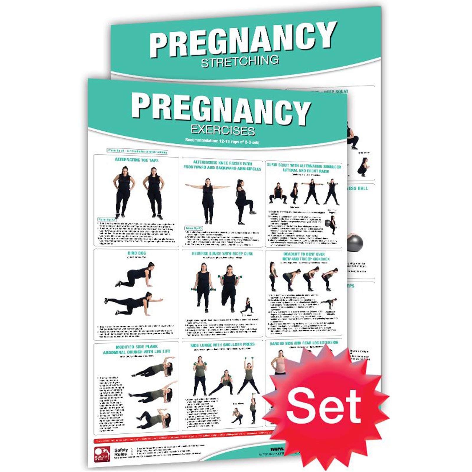 Laminated Home Gym Workout Poster - 50+ Exercise Charts for Strength Training & Fitness - Perfect for Home, Garage, or Office Workouts