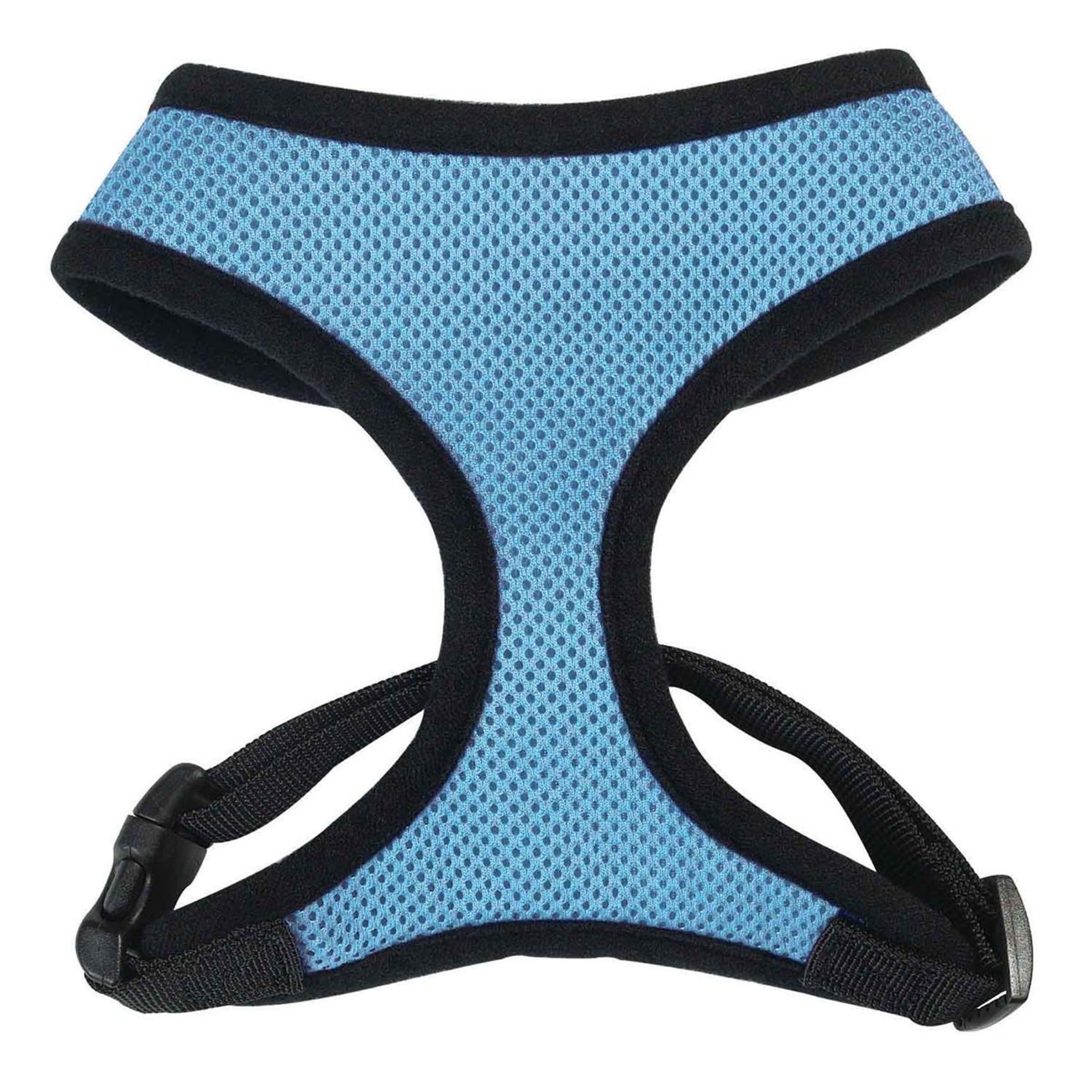 Pastel Mesh Dog Harness for Small Dogs - Breathable & Adjustable Blue Pet Vest - Perfect for Walking, Training & Outdoor Adventures