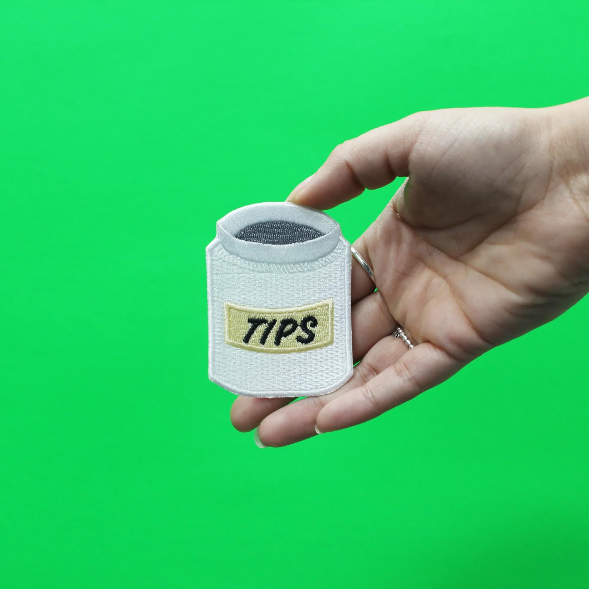 Tip Jar Patch - Embroidered Iron-On Cash Money Bucket for DIY Crafts, Jackets & Backpacks - Perfect for Bartenders, Servers & Tipping Enthusiasts