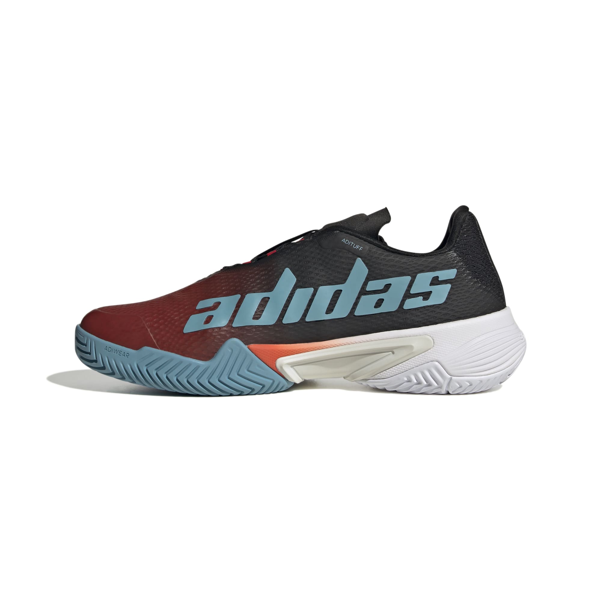 Adidas Barricade Men's Tennis Shoes - Red, Blue, Black (HQ8414) | High-Performance Court Shoes for Competitive Play & Training