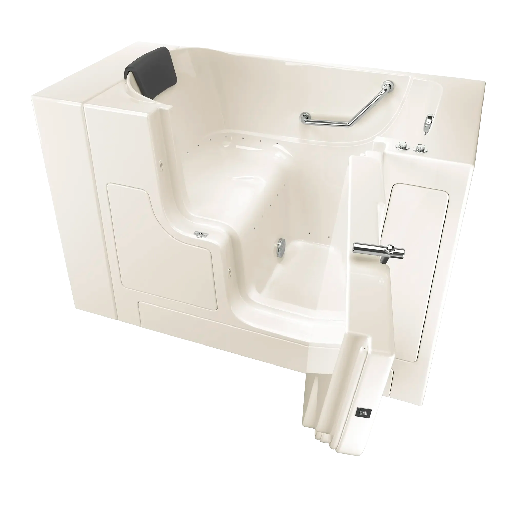 Premium Gelcoat Walk-In Bathtub 30 x 52 Inch with Air Spa System - Right Hand Drain for Elderly & Mobility Support - Relaxing Hydrotherapy at Home