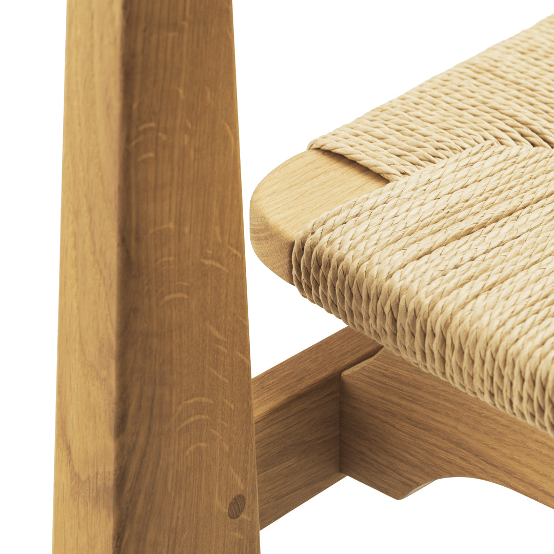 Modern C Chair Dining Chair with Durable Paper Cord Seat - Perfect for Kitchen, Dining Room, and Outdoor Patio Use