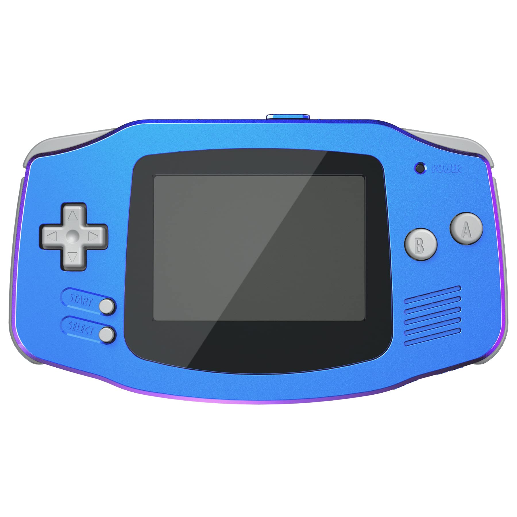 eXtremeRate Replacement Shell with Full Button Cover for Gameboy Advance GBA - Compatible with IPS & Standard LCD Screens (Console & IPS Screen Not Included) - Chameleon Purple Blue - Perfect for Gaming Enthusiasts & Retro Console Modding