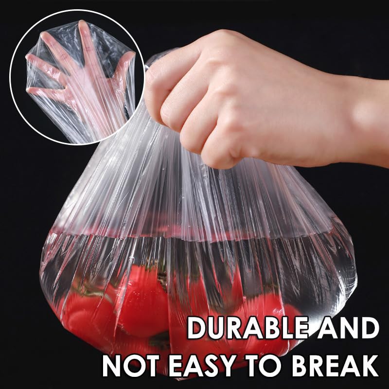 AKOAK 100 PCS Waterproof Shower Caps - Transparent, Thickened for Travel & Home Use