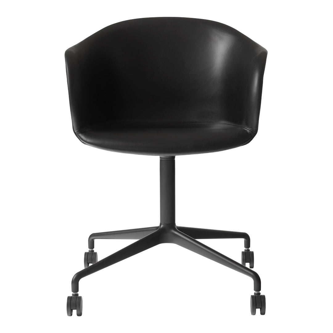 Elefy JH37 Ergonomic Conference Chair with Swivel Base & Smooth-Rolling Casters - Upholstered Office Chair for Meetings, Home Office & Executive Workspaces