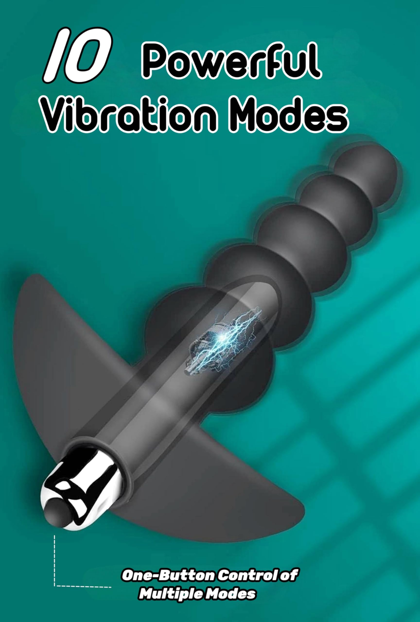 10-Speed Vibrating Anal Plug & Prostate Massager for Men - Remote Control Butt Plug, Anal Beads Adult Toy for Couples & Solo Play - Perfect for Sensual Exploration & Intimate Pleasure