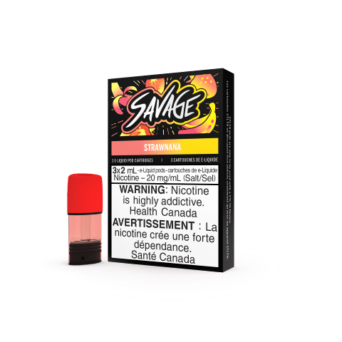 Strawnana Savage STLTH Pods - Premium Vape Pods for STLTH Devices | Perfect for On-the-Go Vaping in Alberta