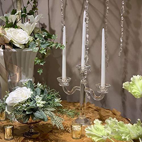 Premium 10 Inch White Taper Candles - Hand-Dipped Dripless & Smokeless Bulk Pack of 12 for Weddings, Dining, Church & Holiday Decorations - Elegant Unscented Candlesticks for Romantic Dinners & Special Events