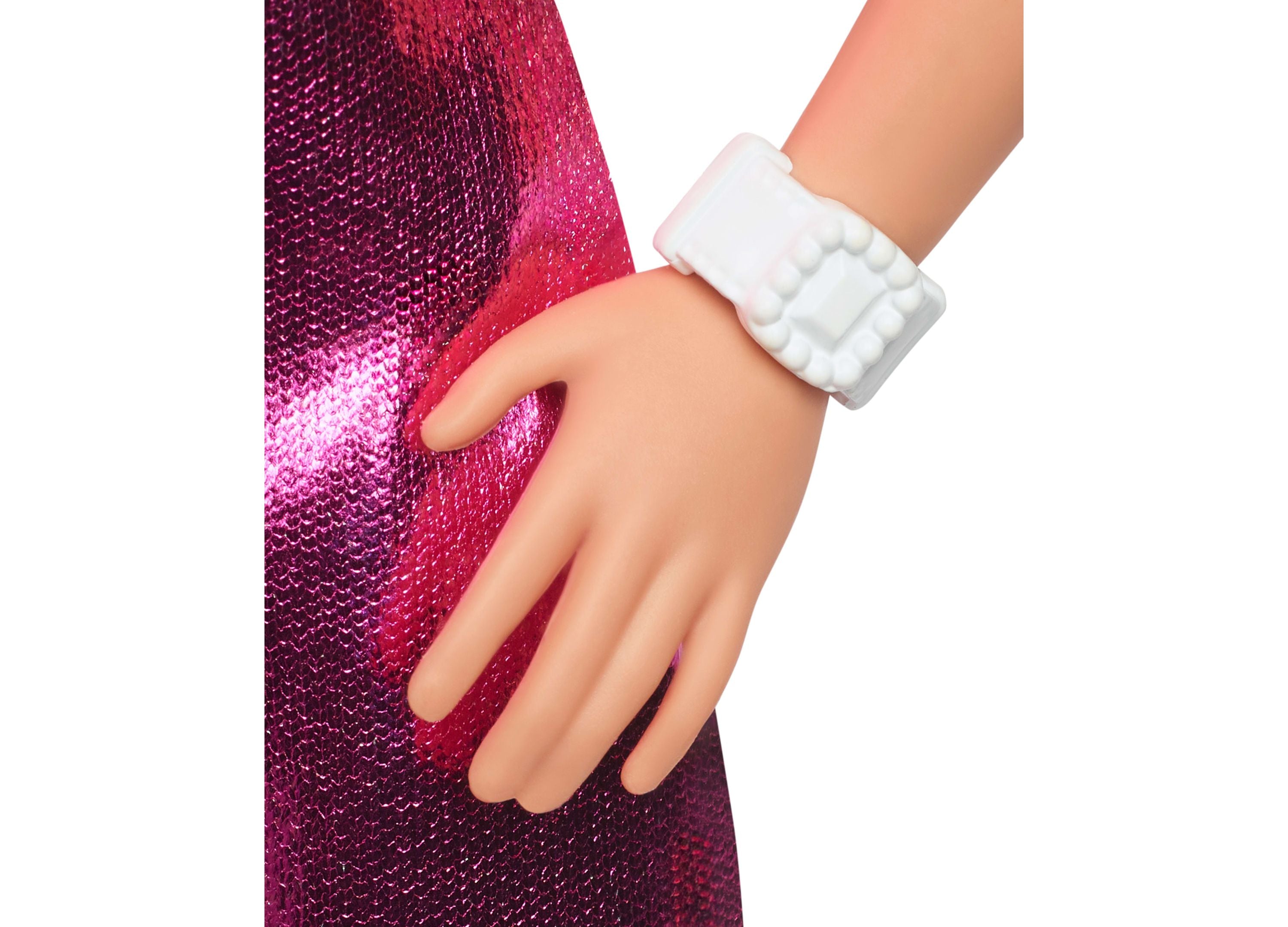 Barbie Fashionistas Doll 230 - Blonde Hair in Metallic Pink Mini Dress | Collectible Doll for Girls & Kids | Perfect for Birthday Gifts, Playtime & Display
