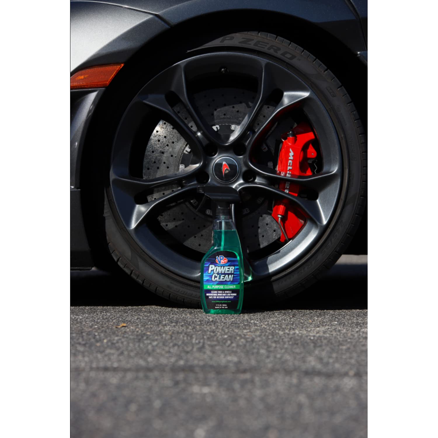 VP Racing Fuels VP Power 4 Pack Car Detailing Kit - All-Purpose Cleaner, Spray Wax, Gloss Enhancer & Leather/Interior Spray with Microfiber Cloth | Perfect for Car Wash, Interior Cleaning & Vehicle Detailing