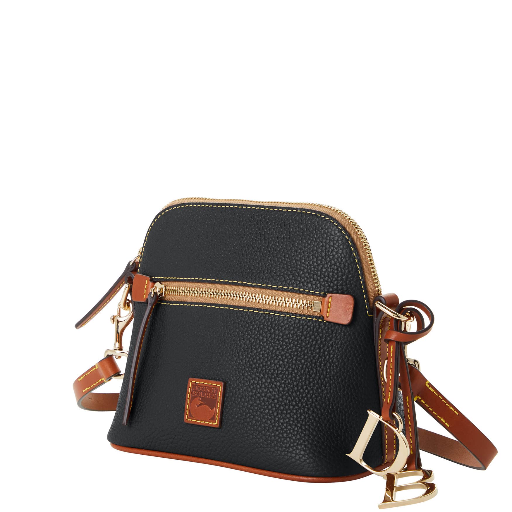 Dooney & Bourke Pebble Grain Leather Crossbody Handbag for Women - Stylish Domed Shoulder Bag for Work, Travel & Everyday Use