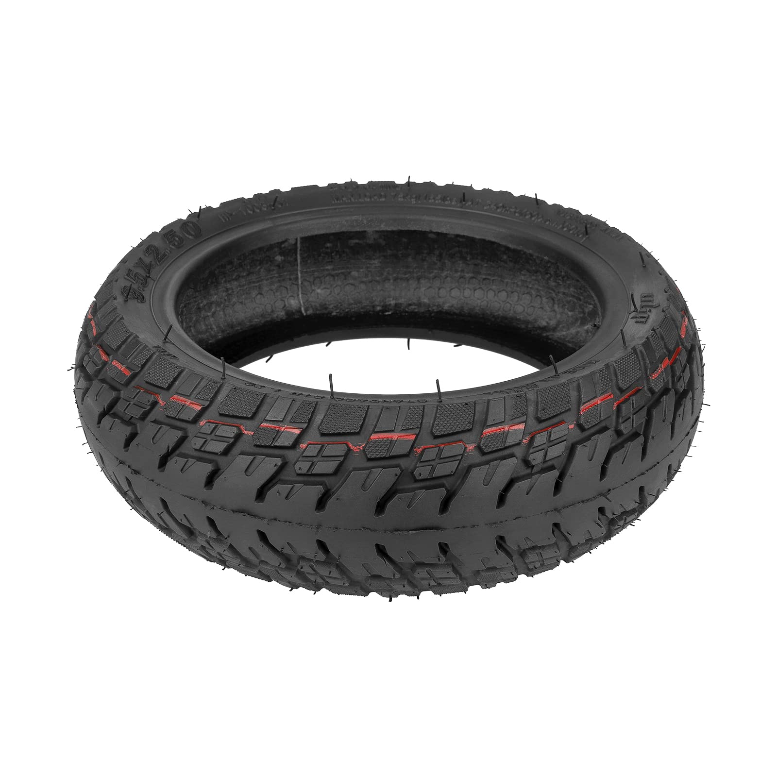 9.5 x 2.5 Inch Rubber Explosion-Proof Tubeless Tire with Straight Nozzle - Replacement for NIU KQi3 Sport/Pro/Max Electric Scooter - Perfect for Urban Commuting & Off-Road Adventures