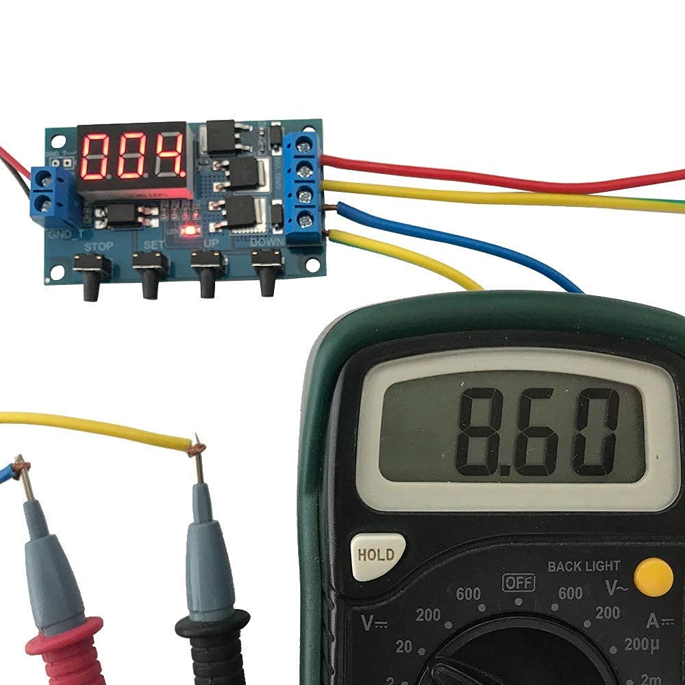 5V/12V/24V Timer Delay Relay Module - Digital Display, Dual MOS, Protective Shell - Smart Home Automation, Industrial Control, DIY Projects