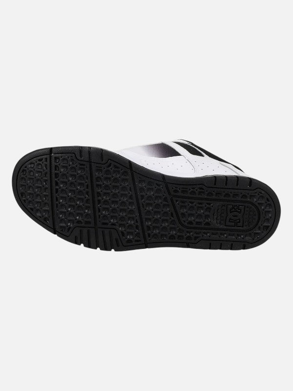 DC Stag Skate Shoes for Men - White & Black High-Top Sneakers for Skating, Streetwear & Casual Wear