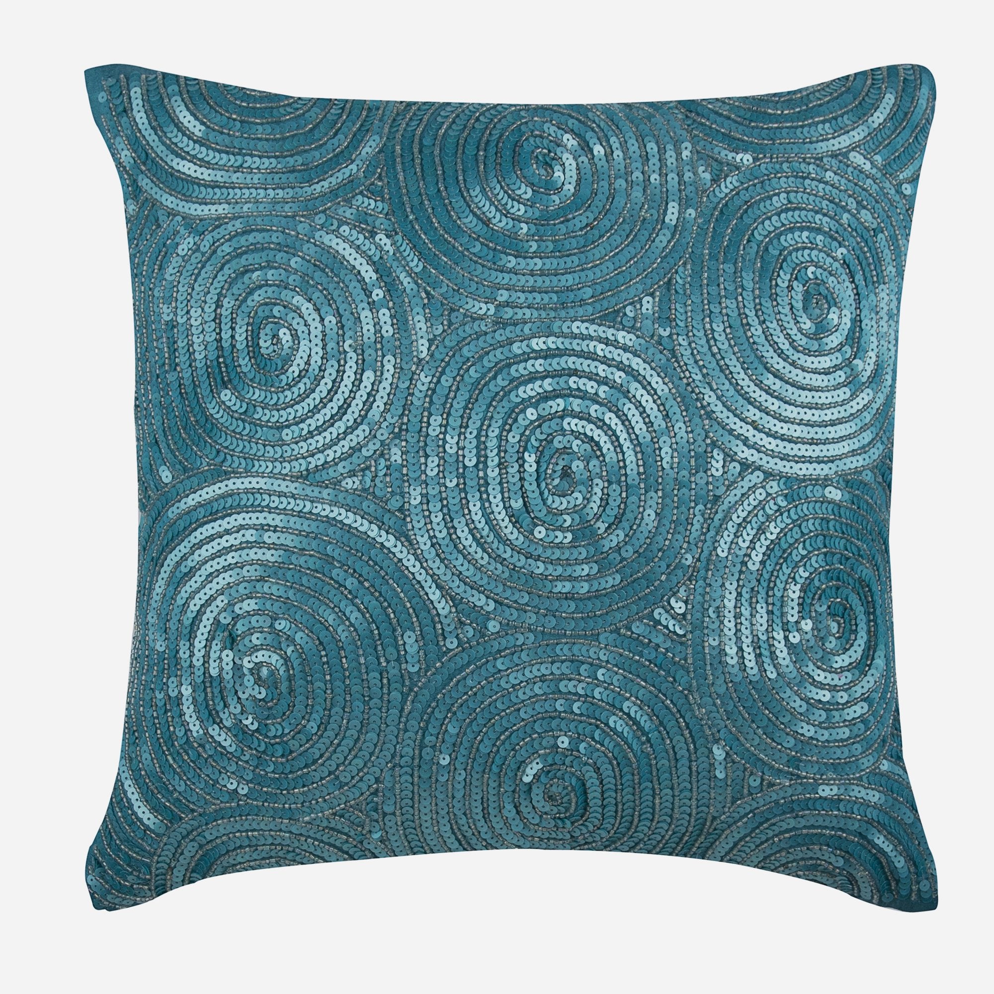 Silver Art Silk Throw Pillow Cover - Elegant Home Decor for Living Room, Bedroom & Sofa - All Eyes On Silver Collection