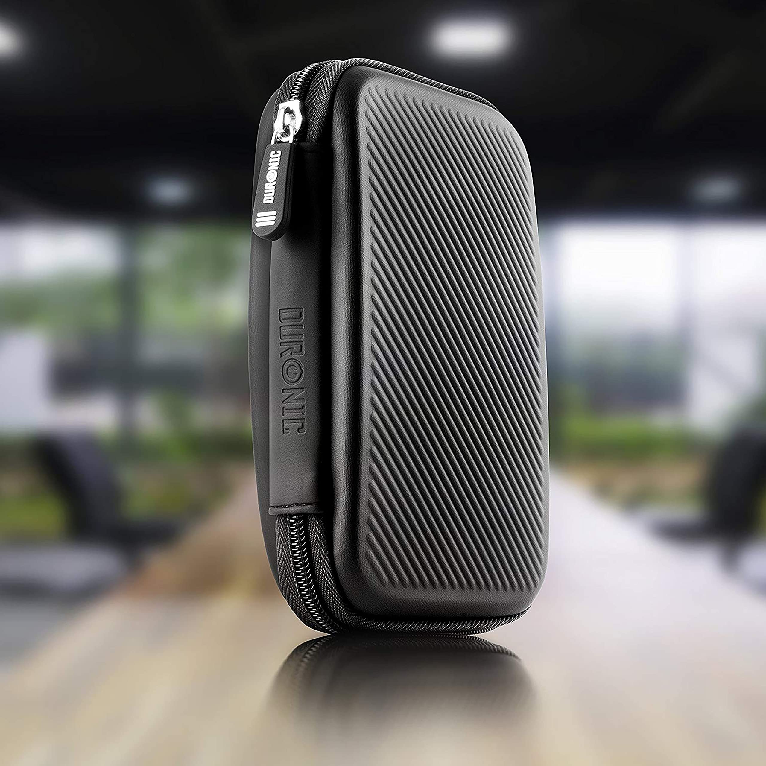 Duronic HDC2/BK Black EVA Hard Drive Case - Portable Protective Storage Pouch for External Hard Drives & Cables | Compatible with WD, Toshiba, Seagate, Samsung | Travel & Office Data Protection Solution
