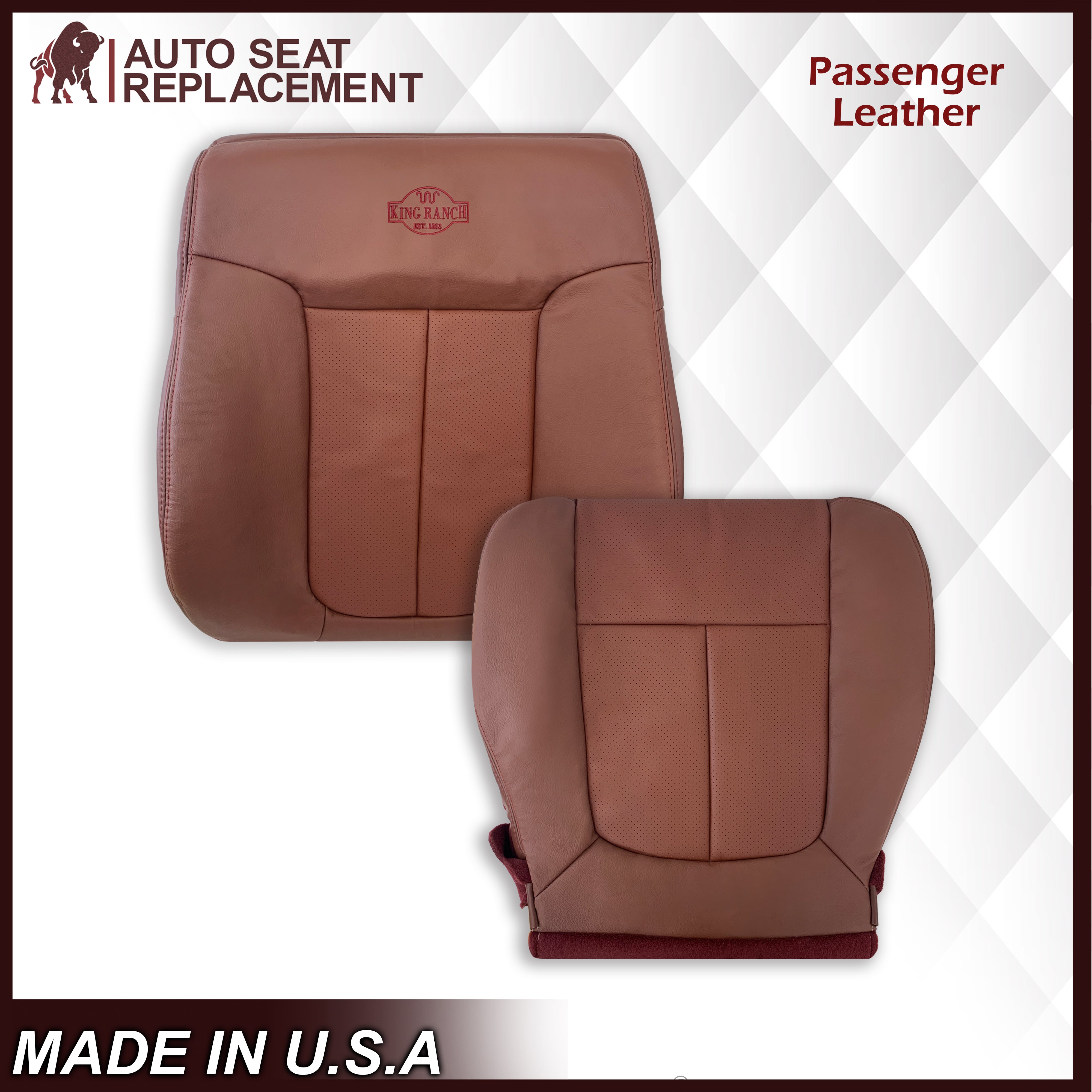 2011-2014 Ford F150 King Ranch Genuine Leather Seat Covers Replacement - Premium Custom Fit for Pickup Trucks, Perfect for Off-Roading & Daily Commuting