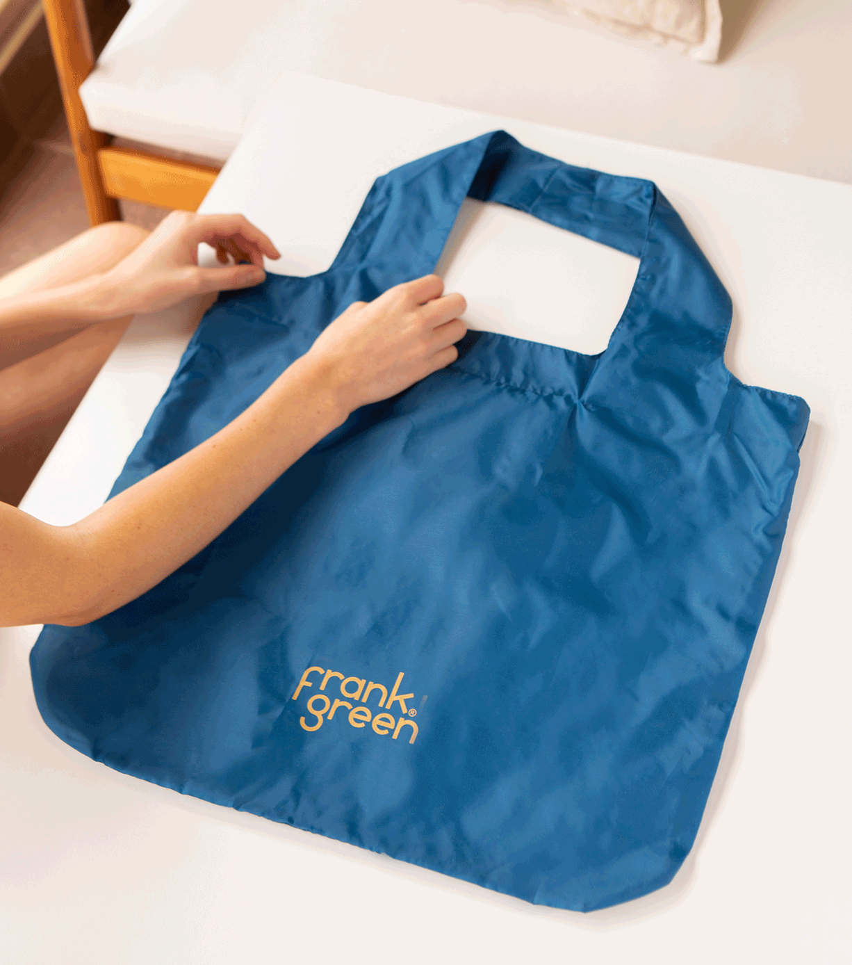 Eco-Friendly Reusable Shopping Tote Bag - Durable Grocery Bags for Supermarket, Beach & Travel - Foldable & Washable Carry All Tote with Reinforced Handles