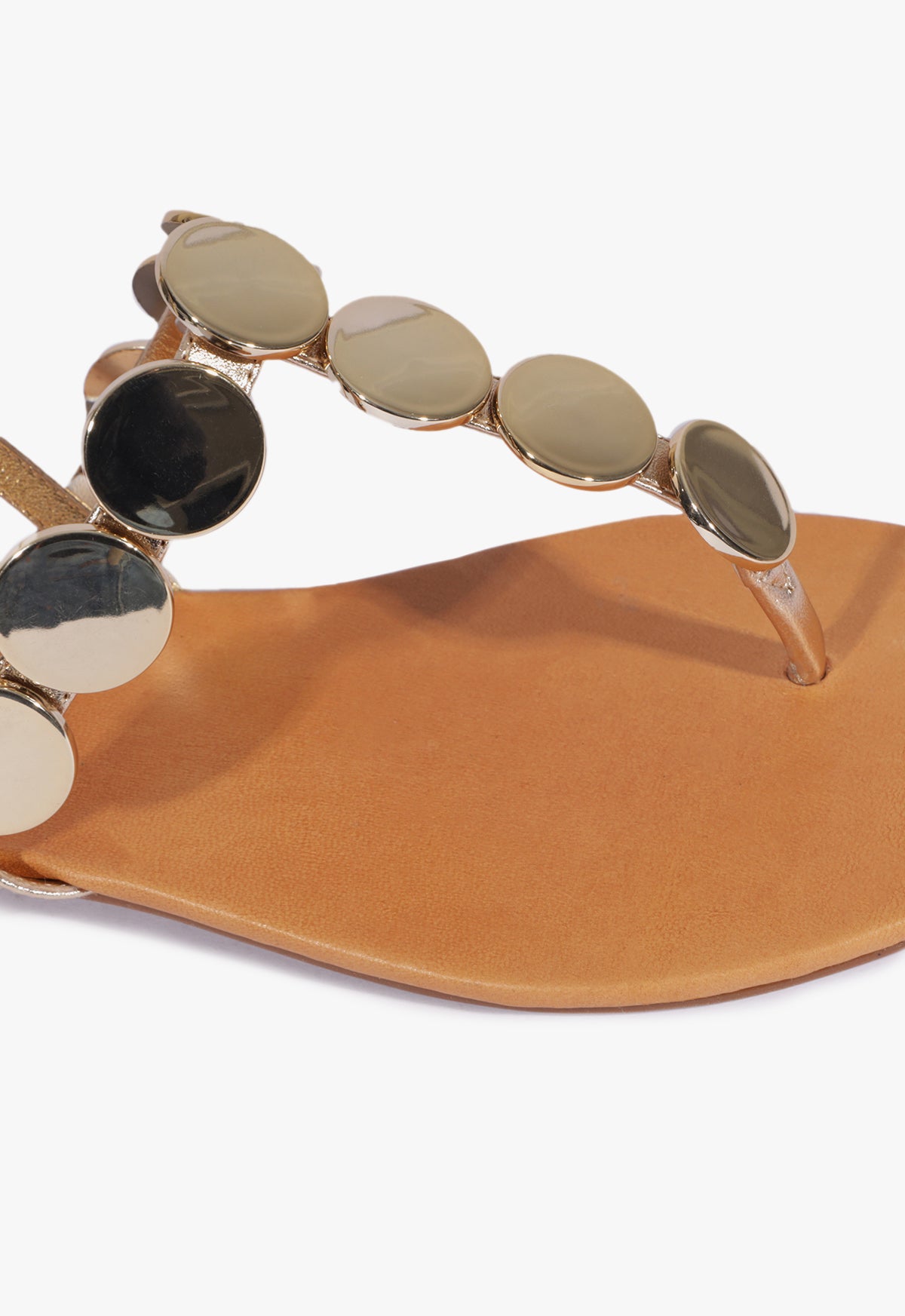 Acacia Gold Leather Sandal - Women's Comfortable Flat Sandals for Summer | Casual Walking, Beach Vacation & Outdoor Activities